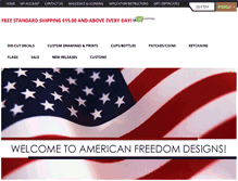 Tablet Screenshot of americanfreedomdesigns.com